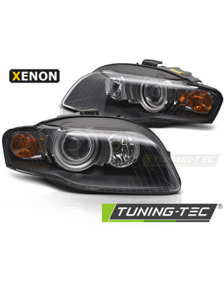 Fari Anteriori Nero per Audi A4 B7 2004-2008 (Cod. TT-LPAUG5)