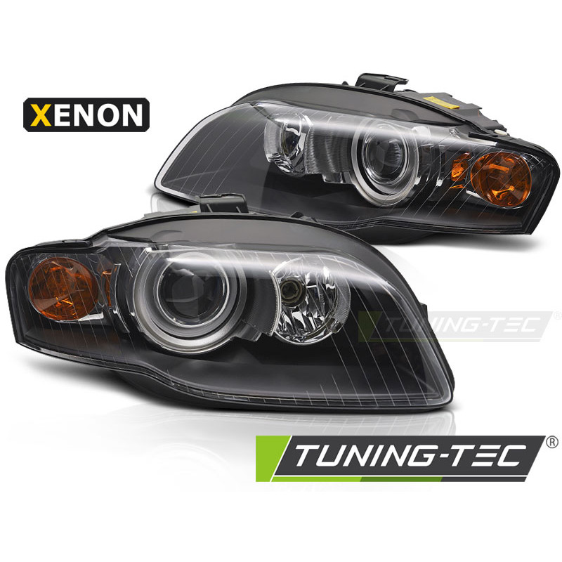 Fari Anteriori Nero per Audi A4 B7 2004-2008 (Cod. TT-LPAUG5)