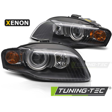 Fari Anteriori Nero per Audi A4 B7 2004-2008 (Cod. TT-LPAUG5)