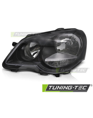 Fari Anteriori Nero per Volkswagen Polo 9N3 2005-2009 (Cod. TT-FVW04L)
