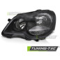 Fari Anteriori Nero per Volkswagen Polo 9N3 2005-2009 (Cod. TT-FVW04L)