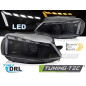 Fari Anteriori Luci Diurne DRL LED Nero per Volkswagen Golf 7 2017-2019 (Cod. TT-LPVWW3)