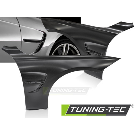 Set parafanghi Nero per BMW Serie 4 F32 F33 F36 2013-2019 (Cod. TT-BPBM05)