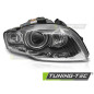 Fari Anteriori Cromato per Audi A4 B7 2004-2008 (Cod. TT-FAU11R)