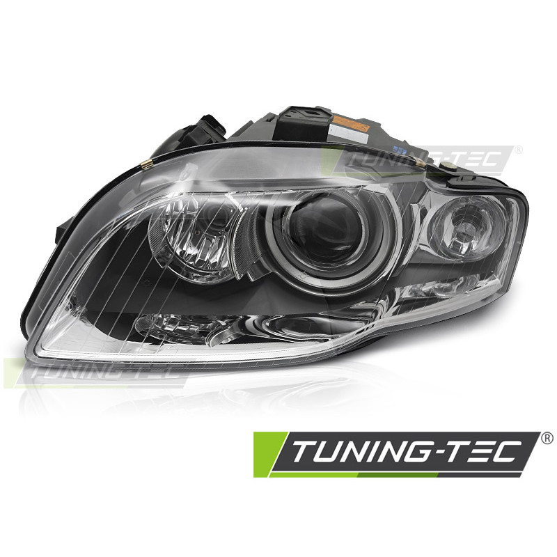 Fari Anteriori Cromato per Audi A4 B7 2004-2008 (Cod. TT-FAU11L)