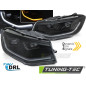 Fari Anteriori Luci Diurne DRL LED Nero per Volkswagen Caddy Dal 2020 (Cod. TT-LPVWV4)
