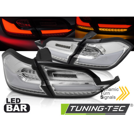 Fanali Posteriori LED Cromato per Ford Fiesta Mk8 2017-2021 (Cod. TT-LDFO74)