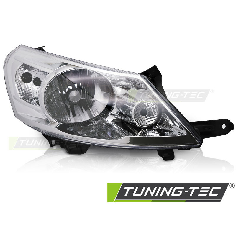 Fari Anteriori Cromato per Citroën Jumpy Peugeot Expert Fiat Scudo 2007-2016 (Cod. TT-FCI13R)