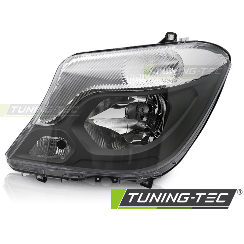 Fari Anteriori Nero per Mercedes-Benz Sprinter W906 2013-2018 (Cod. TT-FME12L)