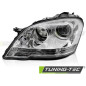 Fari Anteriori Cromato per Mercedes-Benz W164 2009-2011 (Cod. TT-FME11L)