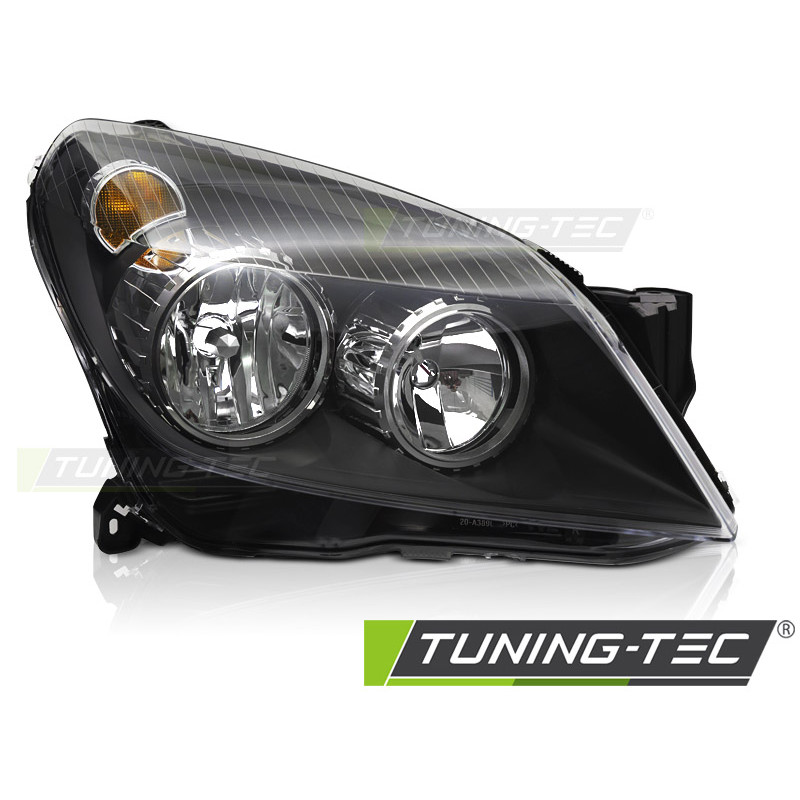 Fari Anteriori Nero per Opel Astra H 2004-2010 (Cod. TT-FOP03R)