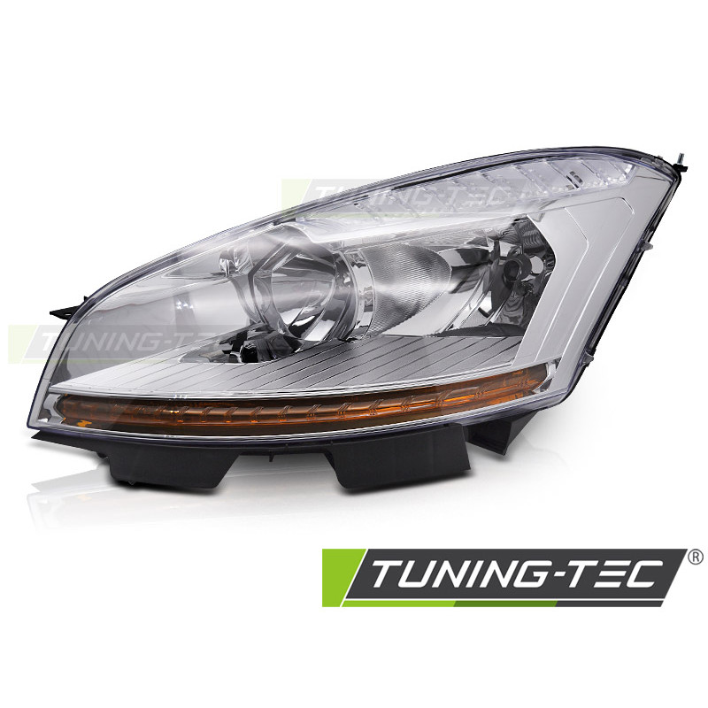 Fari Anteriori Cromato per Citroën C4 Picasso 2006-2010 (Cod. TT-FCI09L)