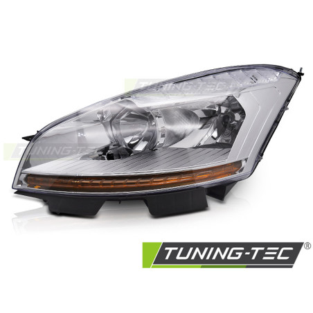 Fari Anteriori Cromato per Citroën C4 Picasso 2006-2010 (Cod. TT-FCI09L)
