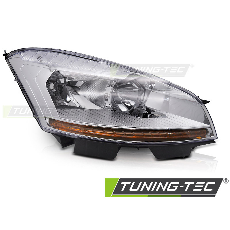 Fari Anteriori Cromato per Citroën C4 Picasso 2006-2010 (Cod. TT-FCI09R)