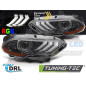Fari Anteriori Luci Diurne DRL LED Nero per Ford Mustang 2018-2021 (Cod. TT-LPFO96)