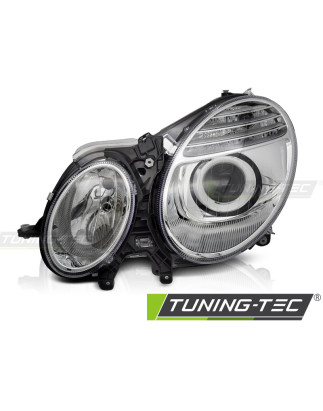 Fari Anteriori Cromato per Mercedes-Benz W211 2006-2009 (Cod. TT-FME08L)
