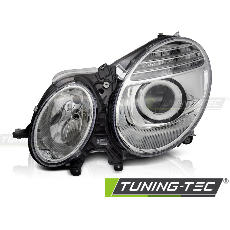 Fari Anteriori Cromato per Mercedes-Benz W211 2006-2009 (Cod. TT-FME08L)