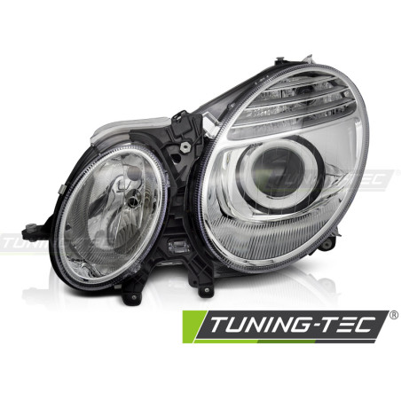 Fari Anteriori Cromato per Mercedes-Benz W211 2006-2009 (Cod. TT-FME08L)