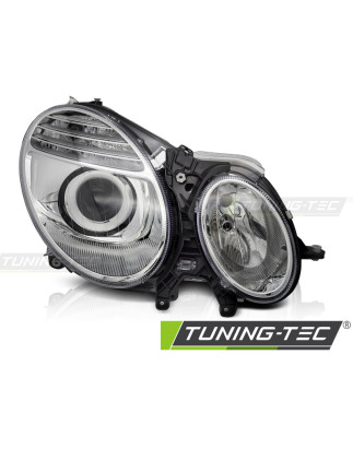 Fari Anteriori Cromato per Mercedes-Benz W211 2006-2009 (Cod. TT-FME08R)