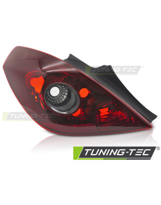 Fanali Posteriori Rosso Fumé per Opel Corsa D 3D 2006-2011 (Cod. TT-ROP01L)
