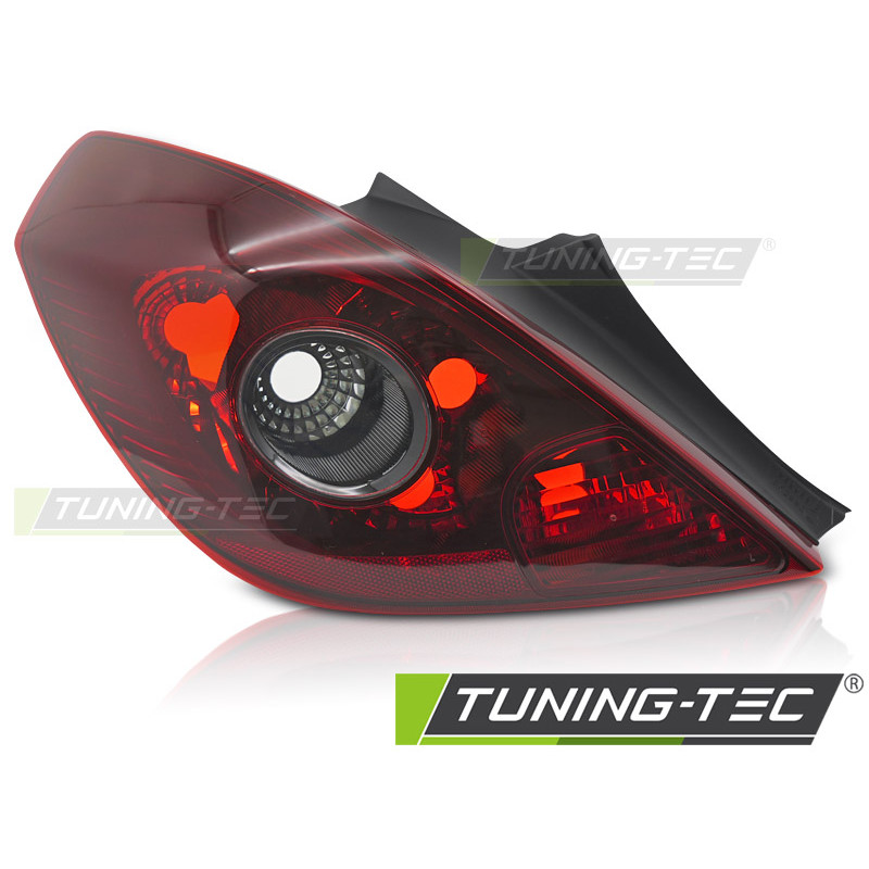 Fanali Posteriori Rosso Fumé per Opel Corsa D 3D 2006-2011 (Cod. TT-ROP01L)