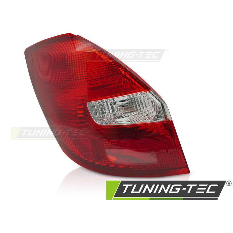Fanali Posteriori Rosso/bianco per Skoda Fabia 2007-2014 (Cod. TT-RSK01L)