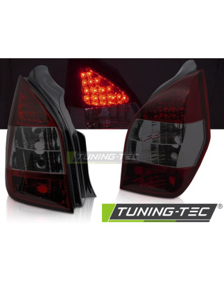 Fanali Posteriori LED Rosso Fumé per Citroën C2 11/2003-2010 (Cod. TT-LDCI02)
