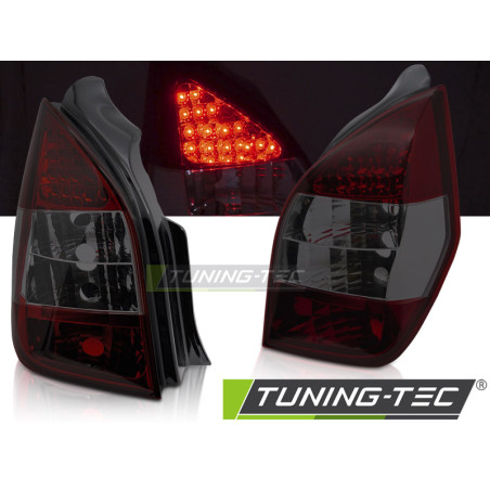 Fanali Posteriori LED Rosso Fumé per Citroën C2 11/2003-2010 (Cod. TT-LDCI02)