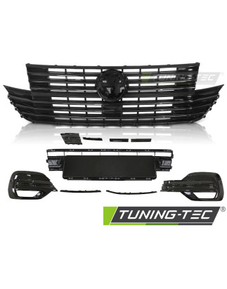 Griglia Frontale Nero Lucido Nero per Volkswagen Transporter T6.1 Dal 2020 (Cod. TT-GRVW34)