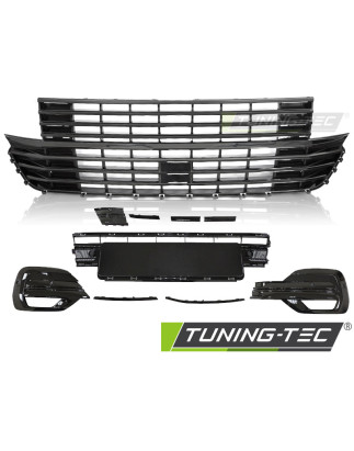 Griglia Frontale Nero Lucido Nero per Volkswagen Transporter T6.1 Dal 2020 (Cod. TT-GRVW33)