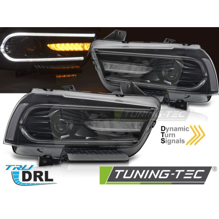 Fanali Posteriori LED Nero per Dodge Charger Lx Ii 2011-2015 (Cod. TT-LPDO34)