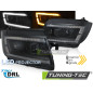 Fari Anteriori Luci Diurne DRL LED Nero per Volkswagen Crafter Ii Dal 2017 (Cod. TT-LPVWV9)