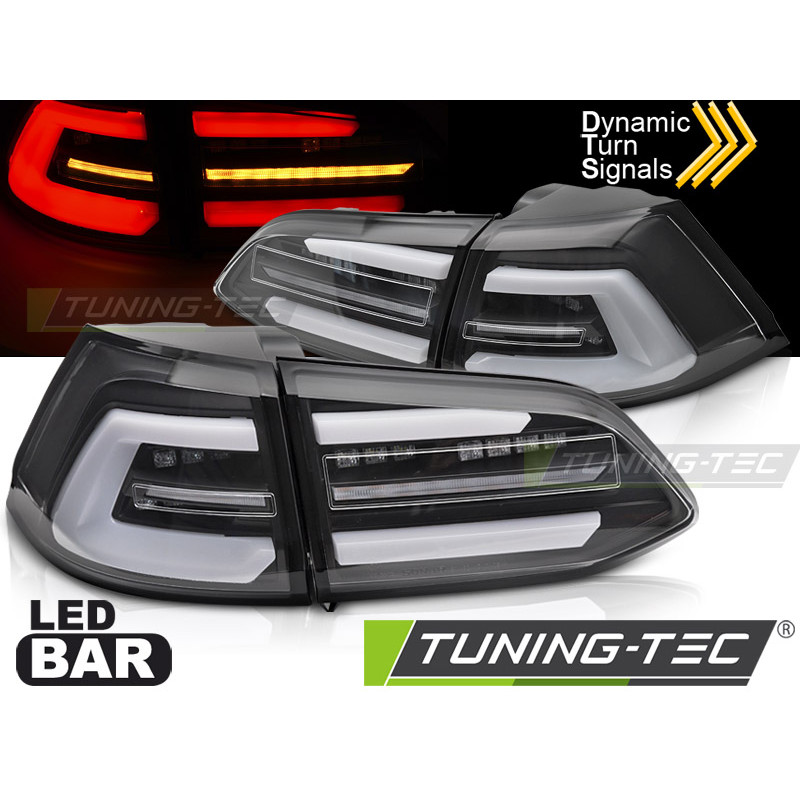 Fanali Posteriori LED Nero per Volkswagen Golf 7 Sw 2017-2019 (Cod. TT-LDVWS8)