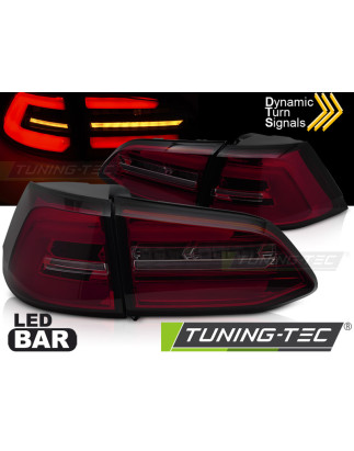 Fanali Posteriori LED Rosso Fumé per Volkswagen Golf 7 Sw 2013-2017 (Cod. TT-LDVWS6)