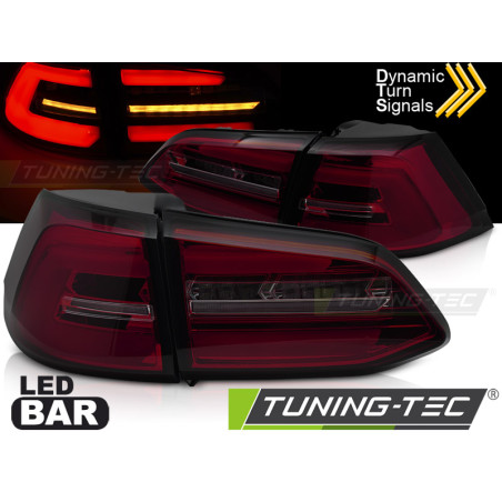 Fanali Posteriori LED Rosso Fumé per Volkswagen Golf 7 Sw 2013-2017 (Cod. TT-LDVWS6)