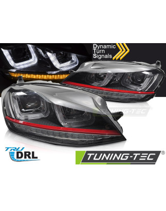 Fari Anteriori Nero per Volkswagen Golf 7 2013-2017 (Cod. TT-LPVWV6)