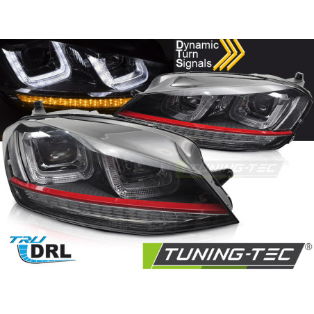 Fari Anteriori Nero per Volkswagen Golf 7 2013-2017 (Cod. TT-LPVWV6)