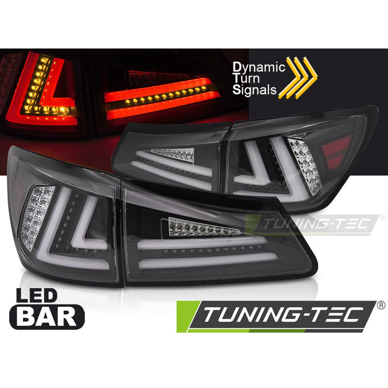 Fanali Posteriori LED Nero per Lexus Is Ii 2006-2013 (Cod. TT-LDLE10)