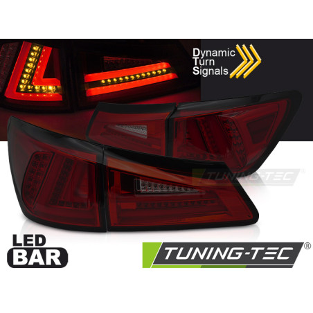 Fanali Posteriori LED Rosso Fumé per Lexus Is Ii 2006-2013 (Cod. TT-LDLE12)