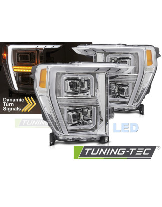 Fari Anteriori LED Cromato per Ford F150 Mk14 2020-2023 (Cod. TT-LPFOC1)
