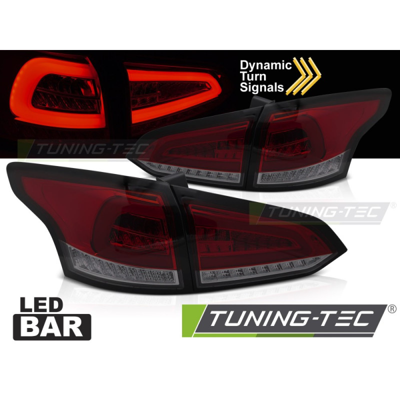 Fanali Posteriori LED Rosso Fumé per Ford Focus Mk 3 Sw 2011-2018 (Cod. TT-LDFO82)