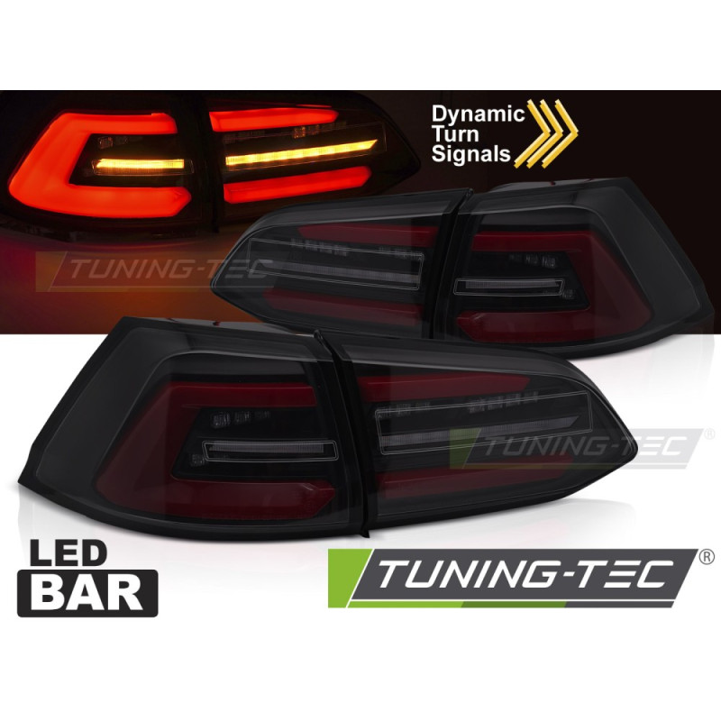 Fanali Posteriori LED Nero per Volkswagen Golf 7 Sw 2017-2019 (Cod. TT-LDVWT9)