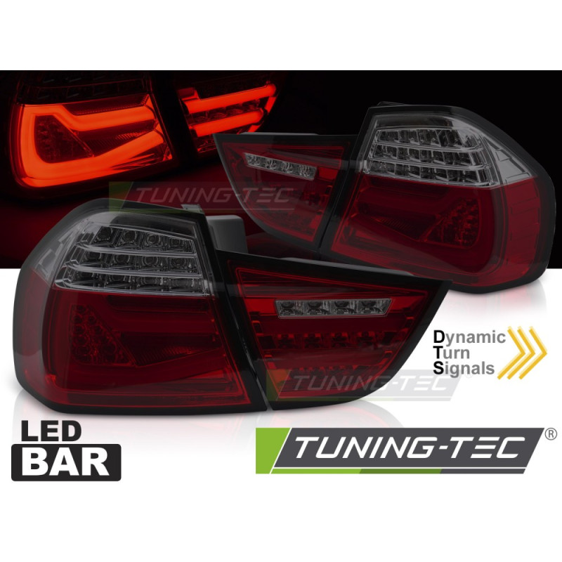 Fanali Posteriori LED Rosso Fumé per BMW Serie 3 E90 2009-2011 (Cod. TT-LDBMK3)