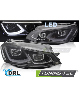 Fari Anteriori LED Nero per Volkswagen Golf 7 2014-2017 (Cod. TT-LPVWW8)