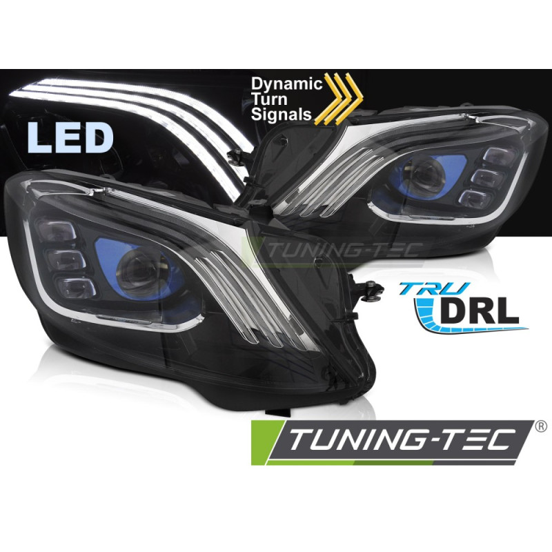 Fari Anteriori LED Nero per Mercedes-Benz W222 2013-2017 (Cod. TT-LPMEE9)