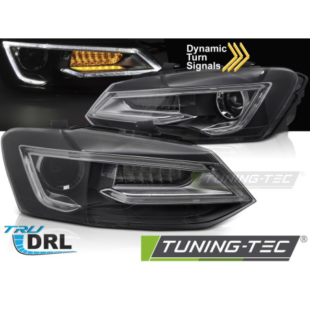 Fari Anteriori LED Nero per Volkswagen Polo V 2009-2017 (Cod. TT-LPVWW9)