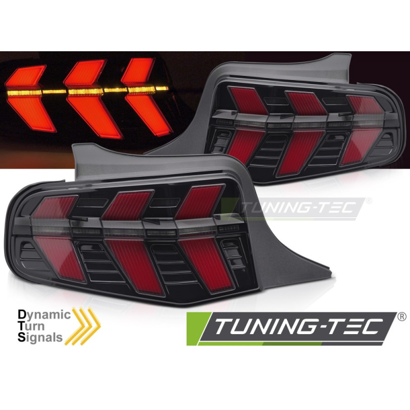 Fanali Posteriori LED Nero per Ford Mustang 2010-2013 (Cod. TT-LDFO92)