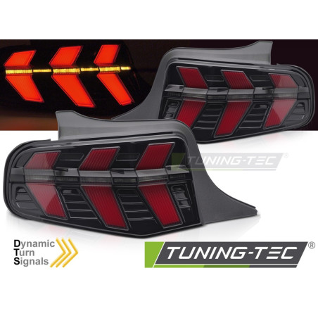 Fanali Posteriori LED Nero per Ford Mustang 2010-2013 (Cod. TT-LDFO92)