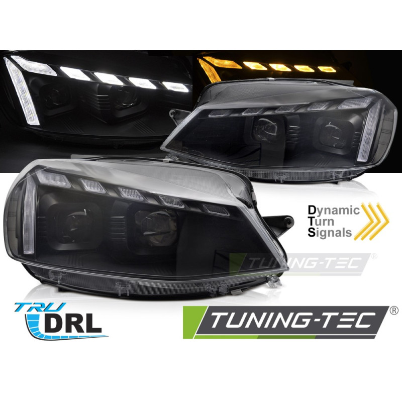 Fari Anteriori Luci Diurne DRL LED Nero per Volkswagen Golf 7 2017-2019 (Cod. TT-LPVWW1) Fari Anteriori Luci Diurne DRL LED Nero per Volkswagen Golf 7 2017-2019 (Cod. TT-LPVWW1)