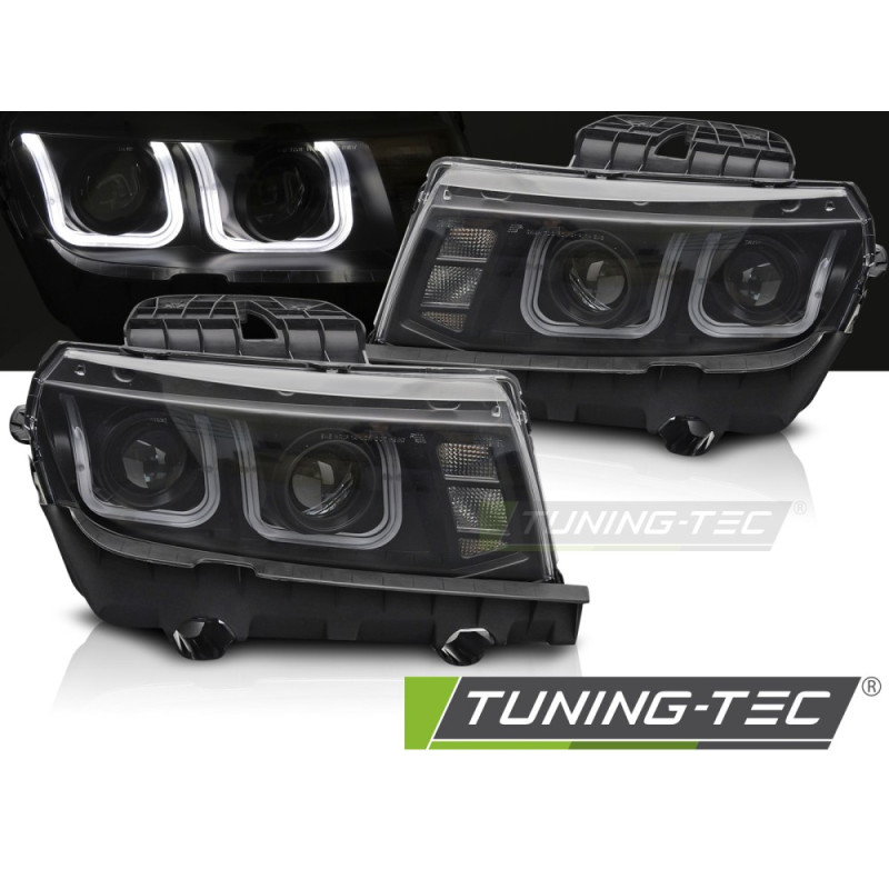 Fanali Posteriori LED Nero per Chevrolet Camaro 2013-2015 (Cod. TT-LPCT21)